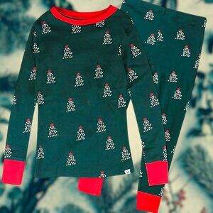 NWT Bottle Green Twinkle Tree Pajama Set – Holiday Dots & Cheer Size 10 sungfit